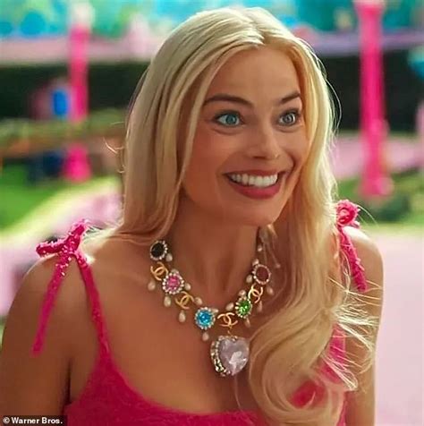 chanel barbie nevklace|margot robbie barbie chanel necklace.